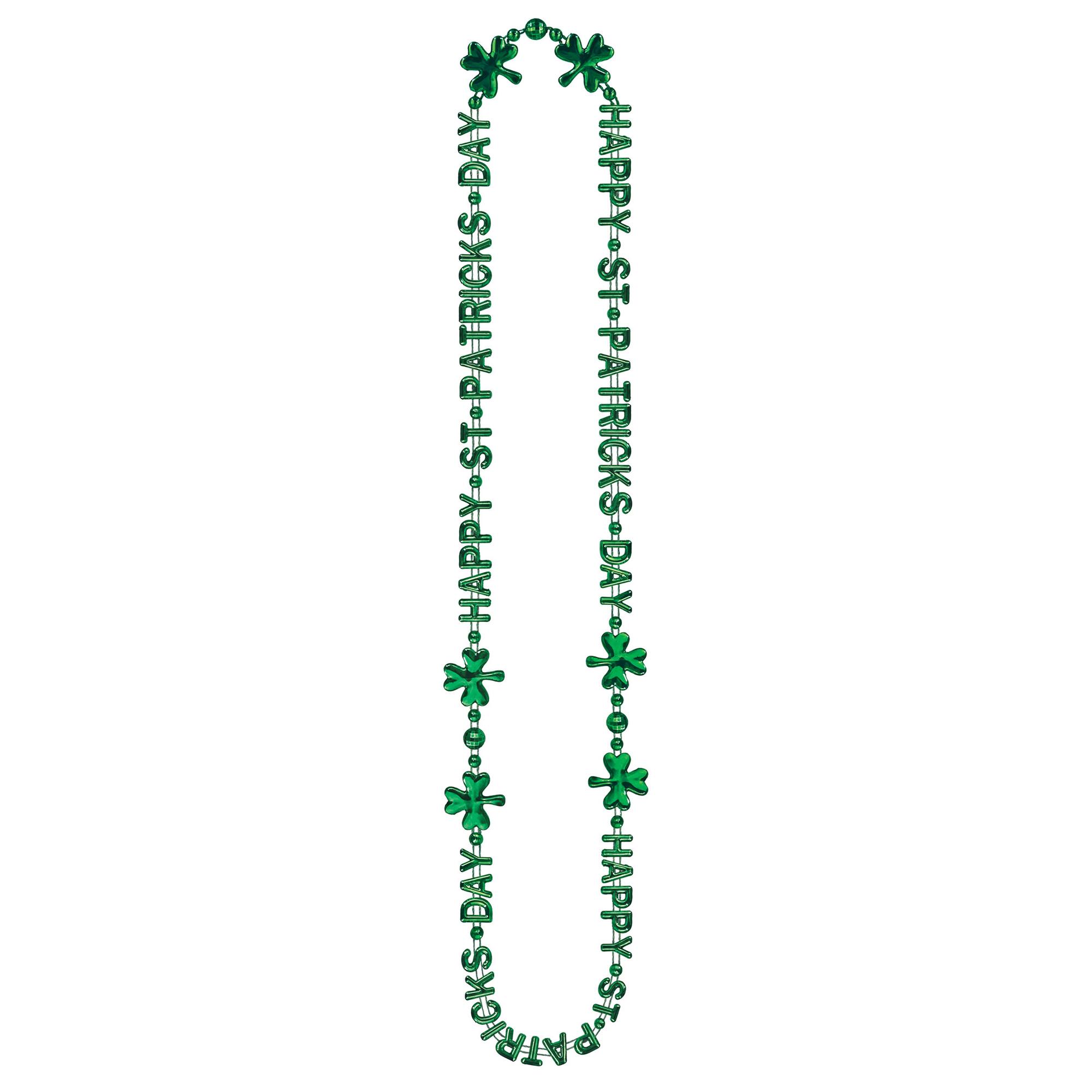 Beistle 36" St. Patrick's Day Beads-Of-Expression, 4ct.